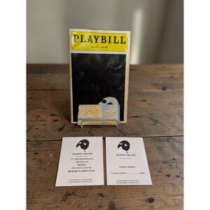 The Phantom Of The Opera 1994 Playbill Ticket Stub & Program Inserts From Majest
